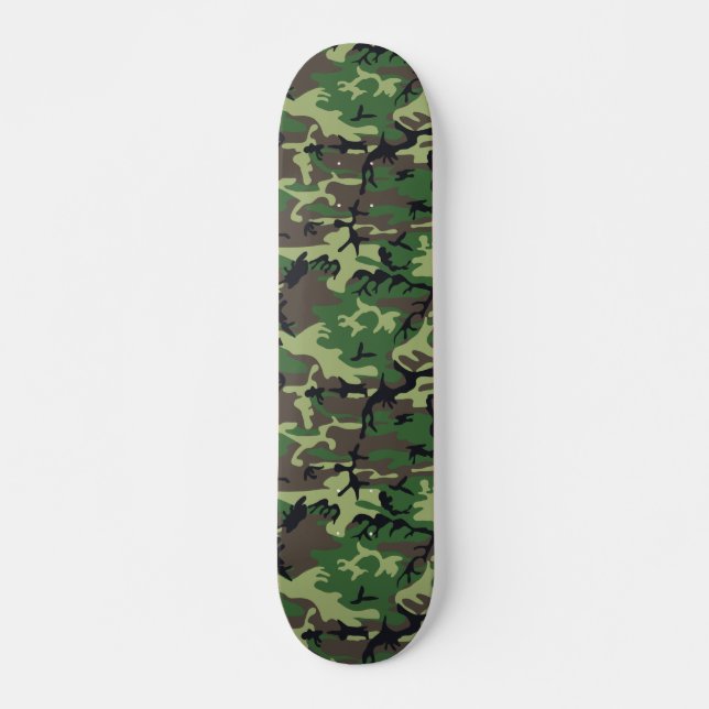 Militär kamouflage skateboard bräda 20,5 cm (Framsida)