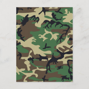 Militär kamouflage vykort