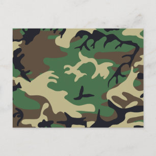 Militär kamouflage vykort