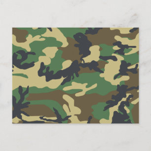 Militär kamouflage vykort