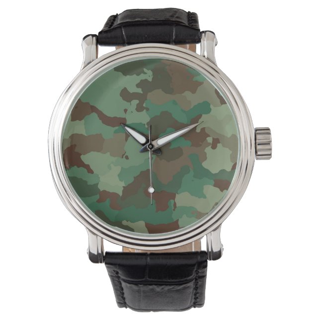 militär kamouflage watch armbandsur (Framsida)