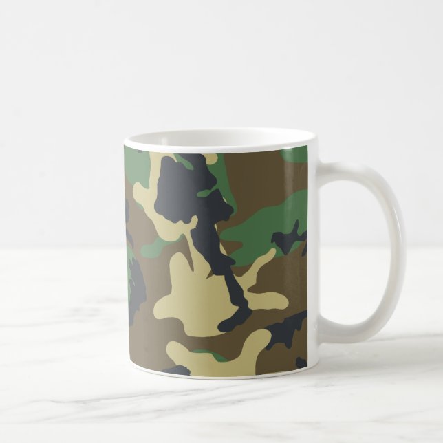 Militär kamouflagemugg kaffemugg (Höger)