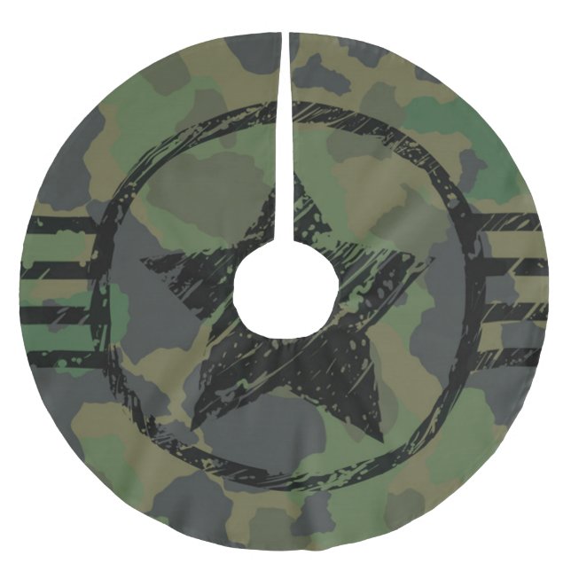 militär kamoufleringskonstruktion julgransmatta borstad polyester (Framsidan)