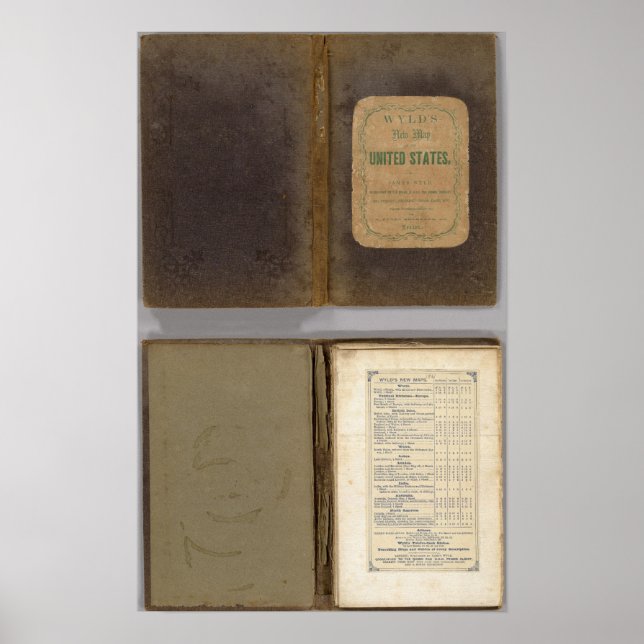 Militär karta i Förenta Stater Poster (Framsidan)