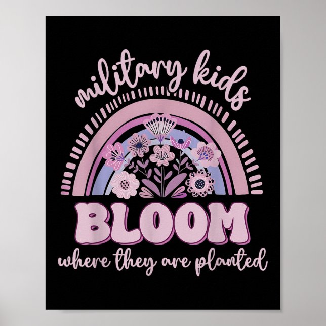 Militär Kid Dandelion Bloom, där de planerats Poster (Framsidan)
