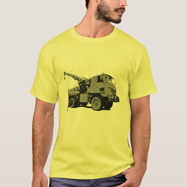 Militär kranarméT-tröja Tee Shirt (Framsida)