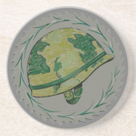 Militär Krig Helmet Underlägg