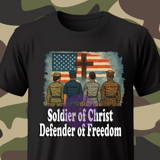 Militär - kristen t shirt (Skapare uppladdad)