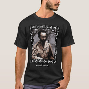 Militär Kung Selassie I Rasta T Shirt