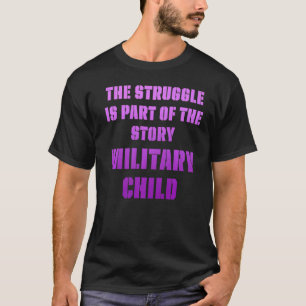 Militär Lila av barnmånad, uppåt T Shirt