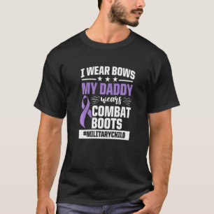 Militär Lila av barnmånaden, pappa Boots T Shirt