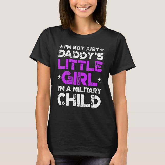 Militär Lila för barn upp 1 T Shirt (Framsida)