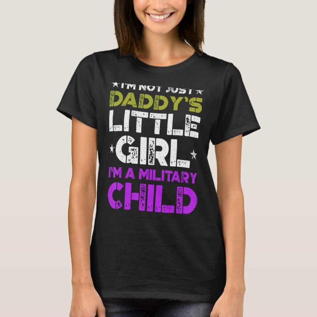 Militär Lila under barnmånaden T Shirt (Framsida)