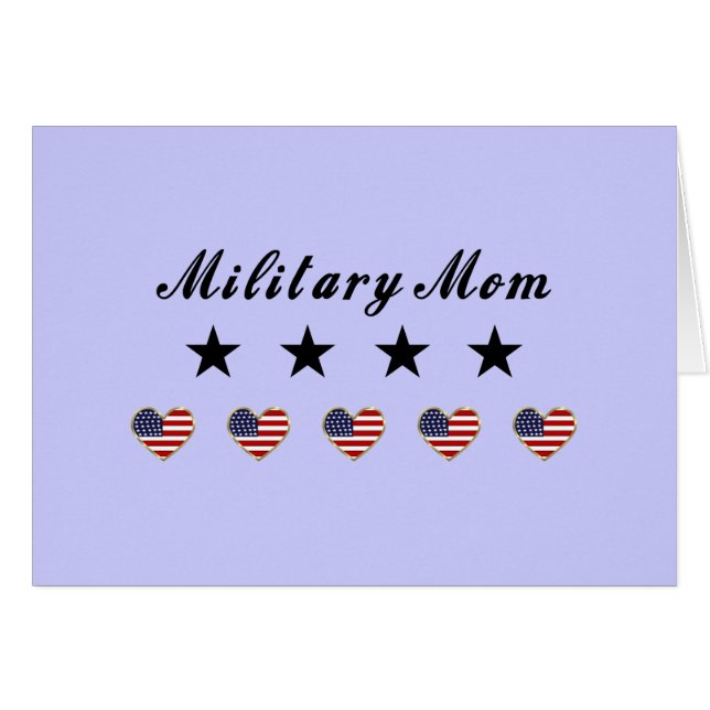 Militär mamma OBS kort (Framsidan Horizontal)