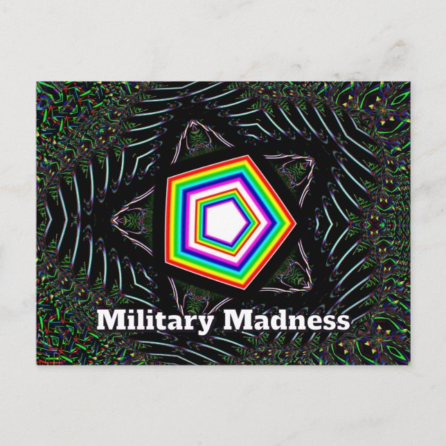Militär maniskhet (du kan ändra orden) vykort (Framsida)