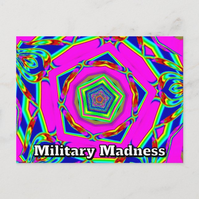 Militär mardröm  vykort (Framsida)