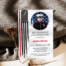 Militär marin Pension Party, Röda linjen Flagga Inbjudningar