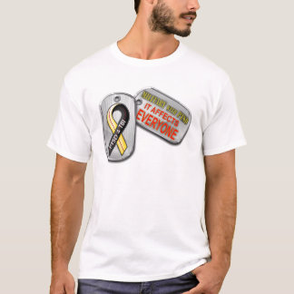 Militär med PTSD-logotypen T-shirt