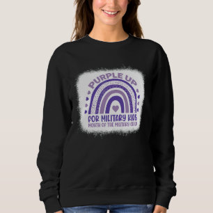 Militär medvetenhet om barns Lila för militära änd T Shirt