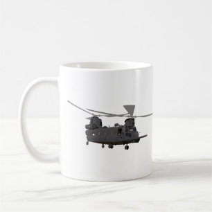 Militär MH-47 Chinook Helicopter Kaffemugg
