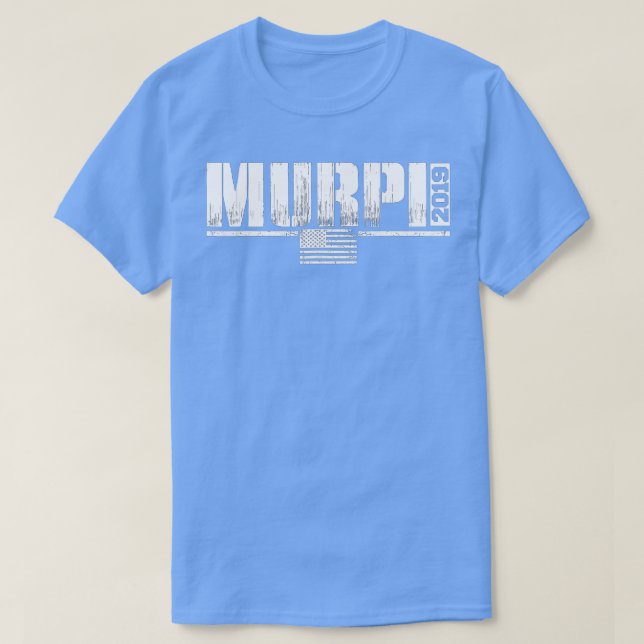 Militär minnesdag i Murph Workout Veteran T Shirt (Design framsida)