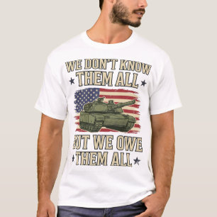 Militär minnestank Patriotisk skjorta design_1 T Shirt