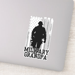 Militär morfar klistermärken