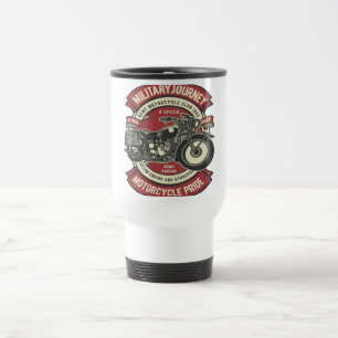 Militär motorcykel resemugg
