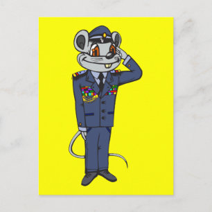 Militär mus vykort