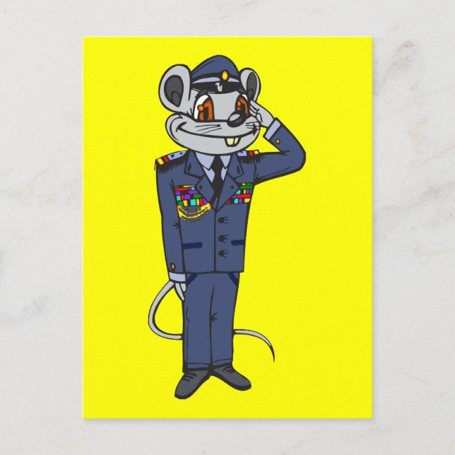 Militär mus vykort (Framsida)