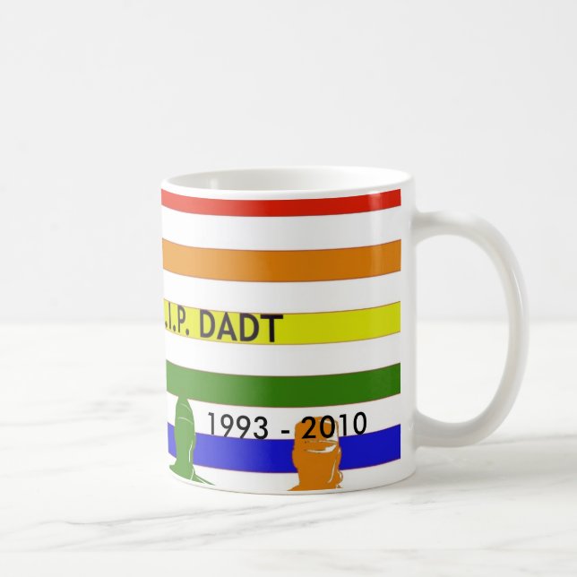 Militär- och flaggaregnbåge, 1993 - 2010 kaffemugg (Höger)