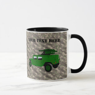 Militär offroad Lastbil Tow Missile Launcher Mugg
