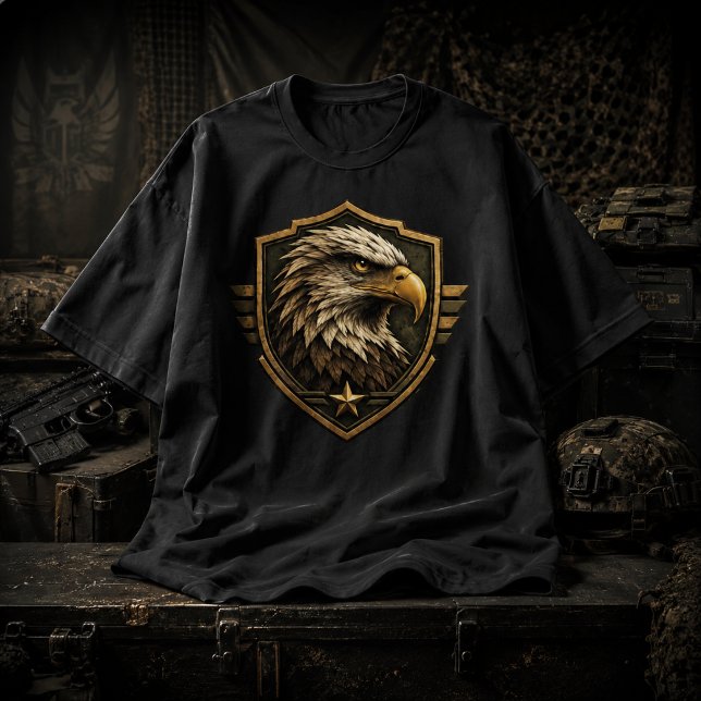 Militär Örn Crest Emblem T Shirt (Skapare uppladdad)