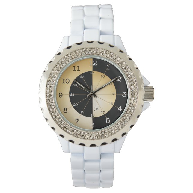 Militär övervakning av eleganten armbandsur (Framsida)