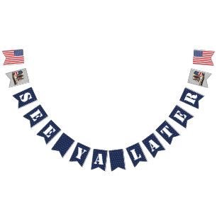 Militär på väg bort Banner jag ser Ya Senare I Boo Vimplar