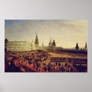 Militär parad under Coronation av Alexander Poster