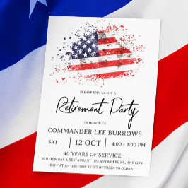 Militär Pension Party Flygblad