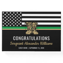 Militär Pension Thin Grönt Line Flagga Army