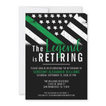 Militär Pension Thin Grönt Line Flagga Army