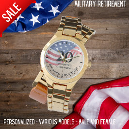 Militär Pension USA:s militära Flagga-arméns flygv Armbandsur