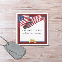 Militär pensionsflagga Guld Crest Elegant