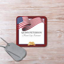 Militär pensionsflagga Guld Crest