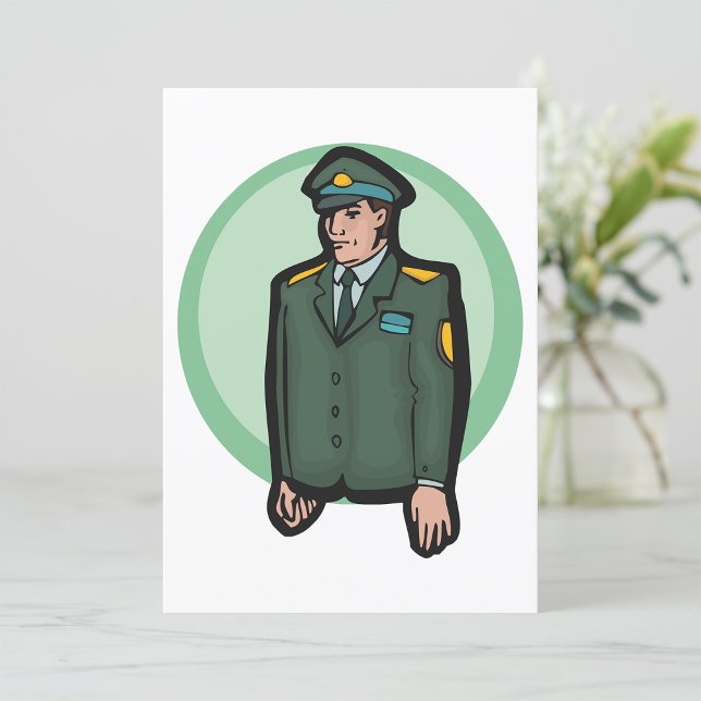 Militär person inbjudningar (Skapare uppladdad)