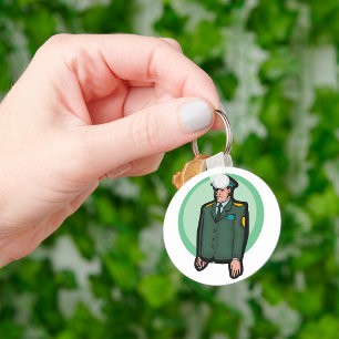 Militär person nyckelring