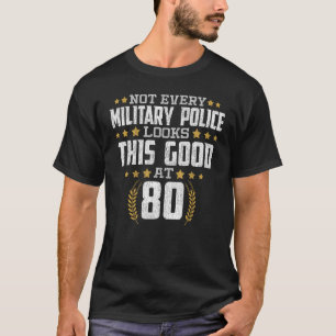 Militär polis 80:e födelsedag t shirt