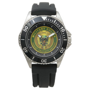 Militär polis armbandsur