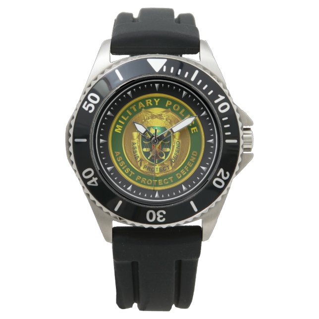 Militär polis armbandsur (Framsida)