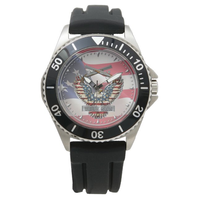 Militär polis armbandsur (Framsida)