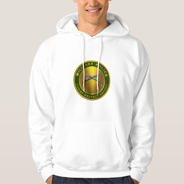 Militär polis hoodie (Framsida)