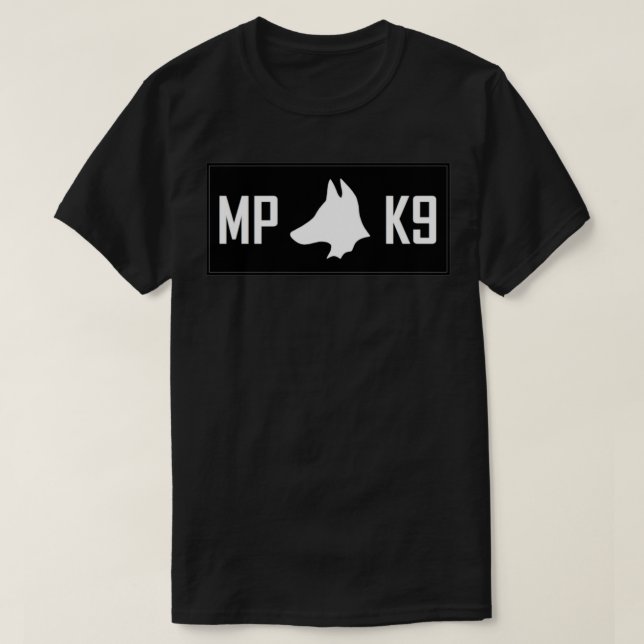 Militär polis K9 7 T Shirt (Design framsida)